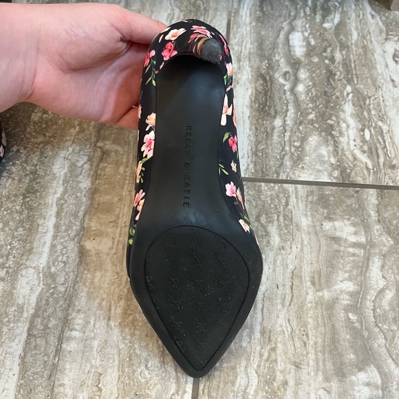 Kelly & Katie Astiva Black Floral Shoes size 6 - Picture 5 of 13
